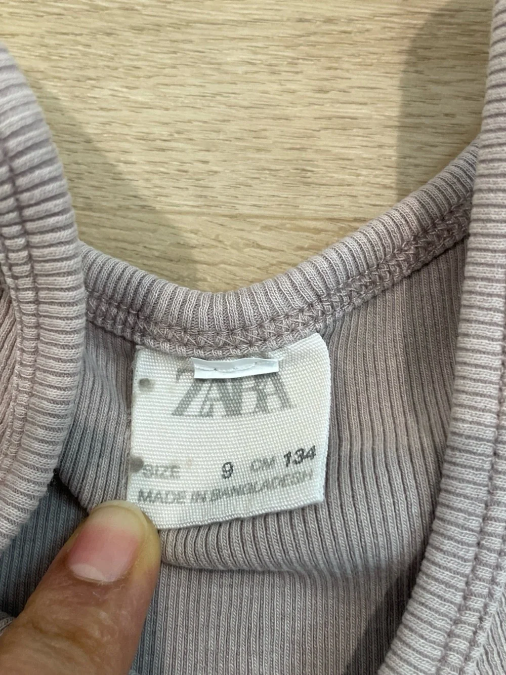Zara Ribbed Tank in Dusty Mauve